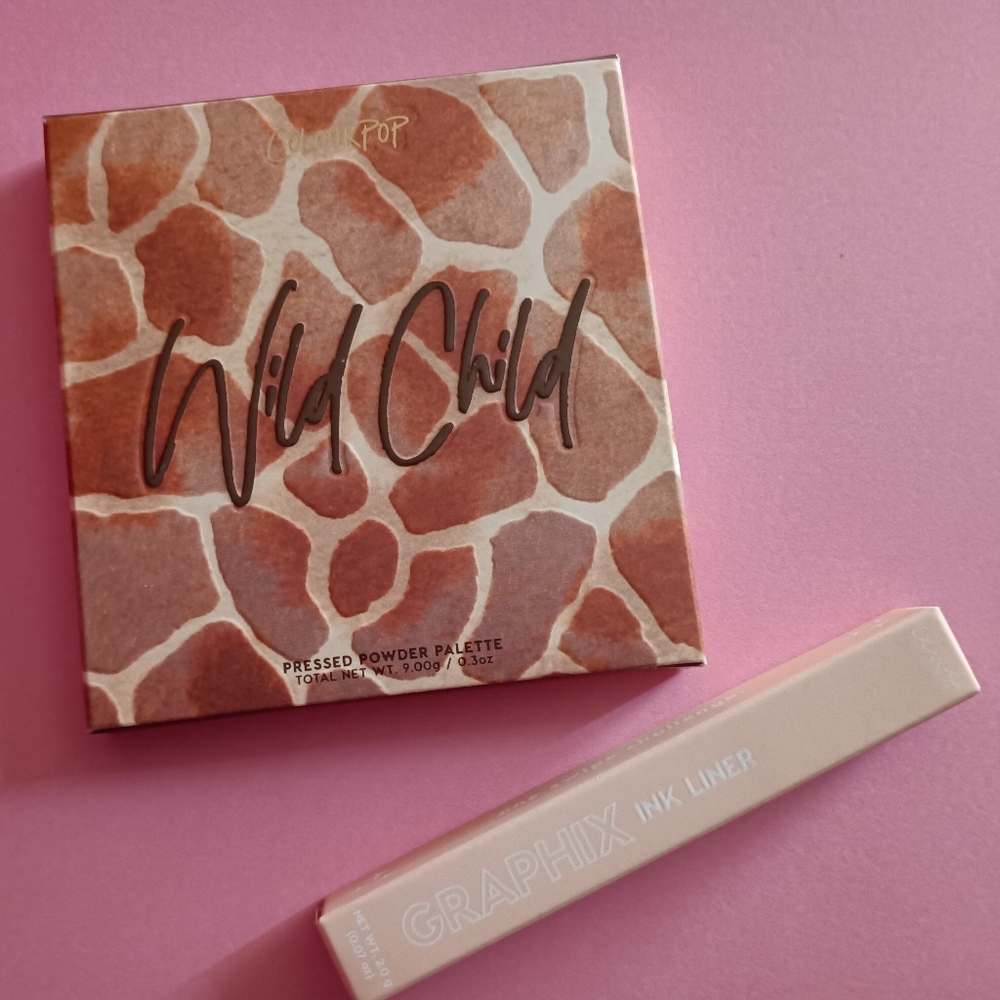 BRAND NEW Colourpop Bundle. Wild Child palette and Graphix Ink Liner in IDEK